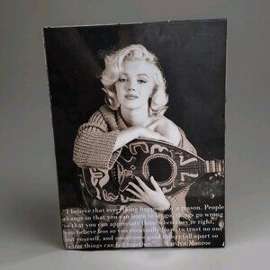 Vinyage Marilyn Monroe Photo Lacquered On Wood Plaque/Wall Hanging~ Milton Green